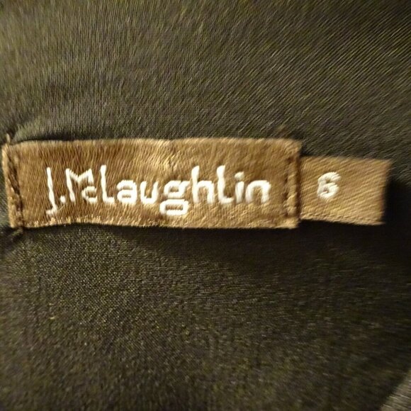 NWOT J. McLaughlin Black Jazz Jumpsuit Pockets Size 6 Pockets Back Zip $328 MSRP - Picture 7 of 13